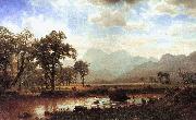 Albert Bierstadt Haying, Conway Meadows USA oil painting artist